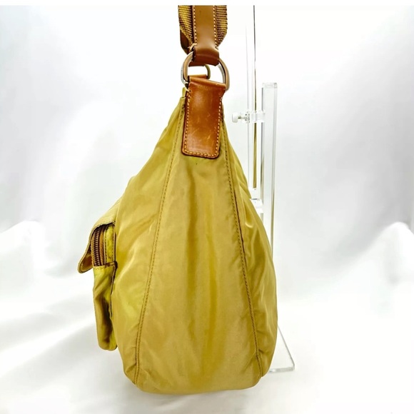 PRADA  Vela Sport Nylon Tessuto Beige shoulder bag with dustbag - Picture 7 of 15